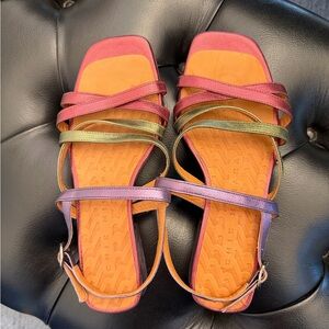 Chie Mihara Multicolor Strappy Sandals 36 NWOT